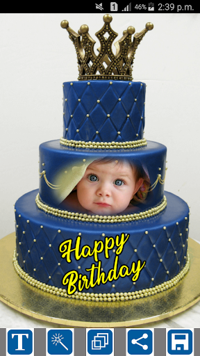 Happy Birthday Cake Frames - عکس برنامه موبایلی اندروید