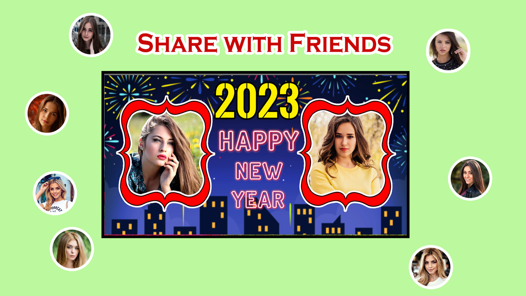 Newyear 2026 Frames and Editor - Image screenshot of android app