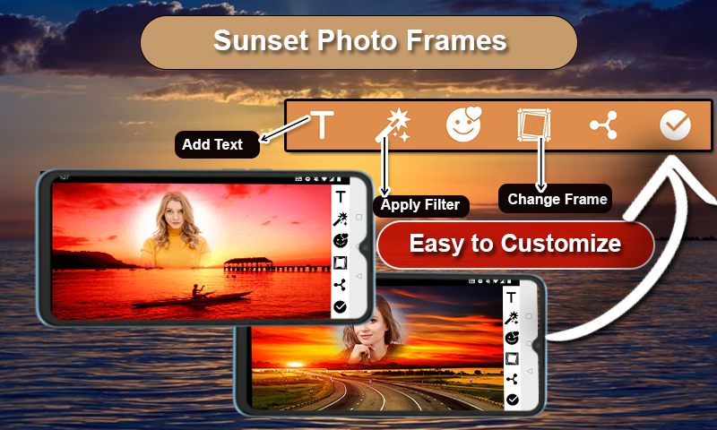 Sunset Photo Frames - Image screenshot of android app