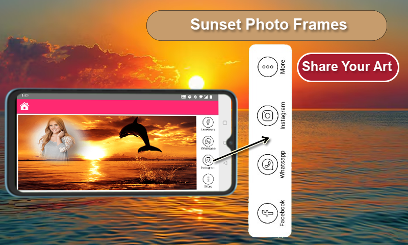 Sunset Photo Frames - Image screenshot of android app