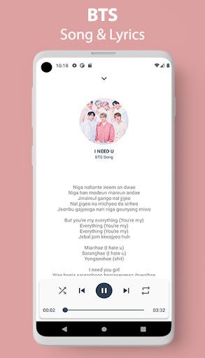 BTS Song Lyrics Offline - Image screenshot of android app