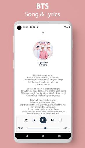 BTS Song Lyrics Offline - عکس برنامه موبایلی اندروید