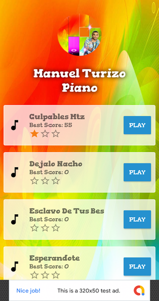 Tap Magic Manuel Turizo-Piano - عکس بازی موبایلی اندروید