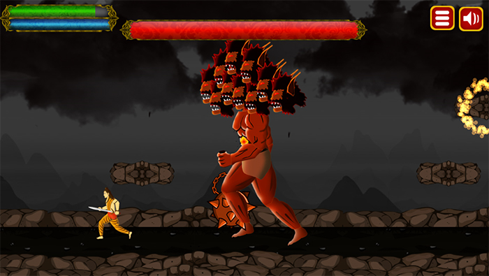 Ram vs Ravan the Ramayan games - Gameplay image of android game