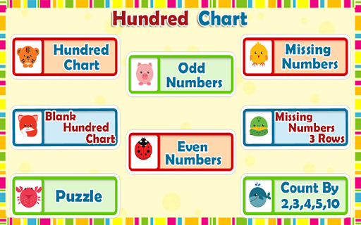 Kids Counting Hundred Chart - Image screenshot of android app