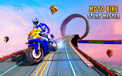 Ramp Bike Impossible Racing Game - Gameplay image of android game