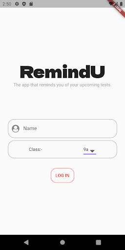 RemindU:Test reminder for M.G.N Students - Image screenshot of android app