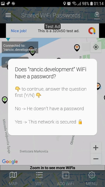 WiFi Passwords Map - Image screenshot of android app