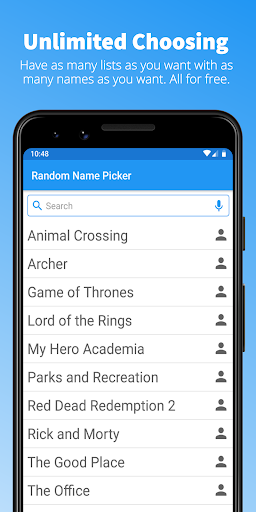 Random Name Picker - عکس برنامه موبایلی اندروید
