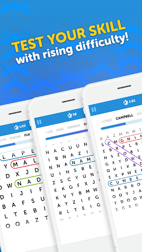 UpWord Search - Gameplay image of android game