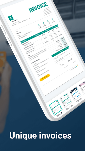Invoice Maker & Template - عکس برنامه موبایلی اندروید