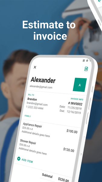 Invoice Maker & Template - عکس برنامه موبایلی اندروید
