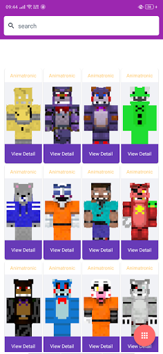 Animatronic FNAF Skins for MCPE - Image screenshot of android app