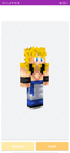 Son Goku Super Saiyan God Revamp Dragon Ball Super Minecraft Skin