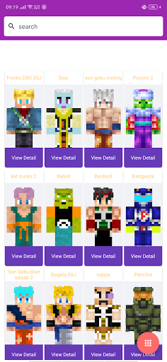 Goku Saiyan DragonBall Skins for MCPE - Image screenshot of android app