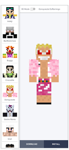 Onepiece Skins for MCPE - Image screenshot of android app