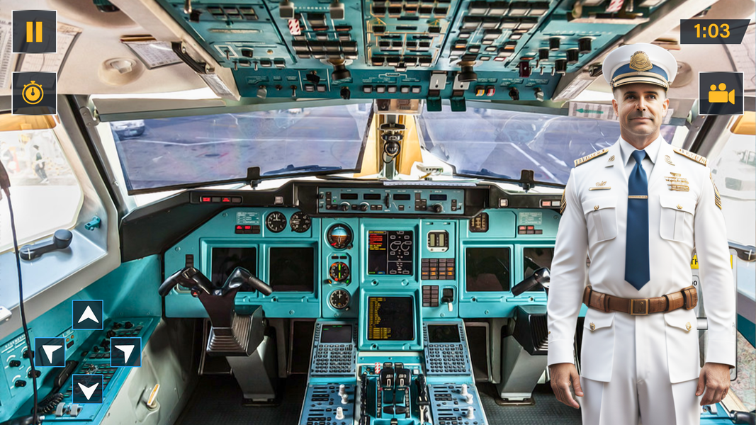 Airplane Simulator Flight Game - عکس بازی موبایلی اندروید