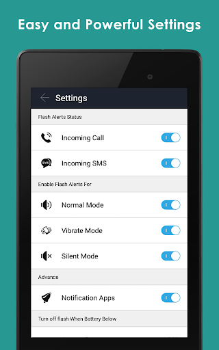 LED Flash Alerts on Call & SMS - عکس برنامه موبایلی اندروید