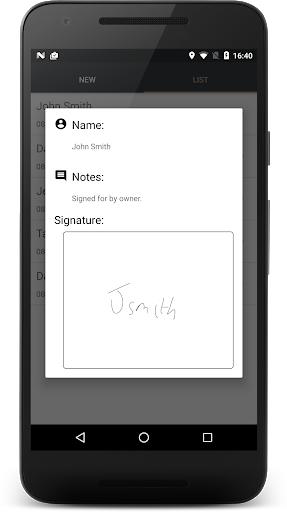 Signature - عکس برنامه موبایلی اندروید