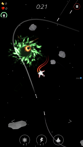 2 Minutes in Space: Missiles! - Gameplay image of android game