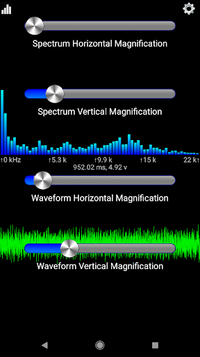 Sound View Spectrum Analyzer - عکس برنامه موبایلی اندروید