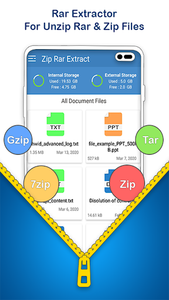 RAR File Extractor-Gzip viewer - عکس برنامه موبایلی اندروید