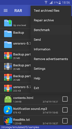 RAR - عکس برنامه موبایلی اندروید