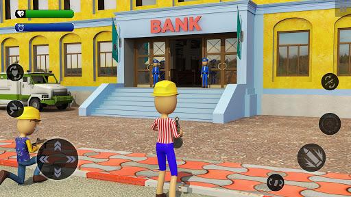 Stickman Bank Robbery: Cops and Robbers - عکس برنامه موبایلی اندروید