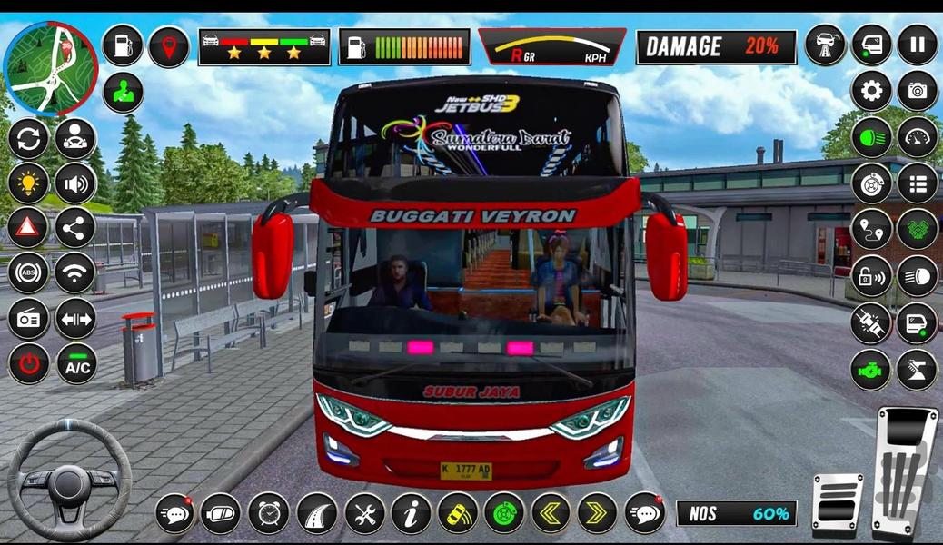 بازی راننده اتوبوس | رانندگی جذاب - Gameplay image of android game