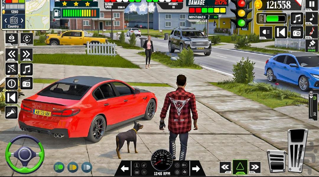 بازی رانندگی در شهر + پارک ماشین - Gameplay image of android game