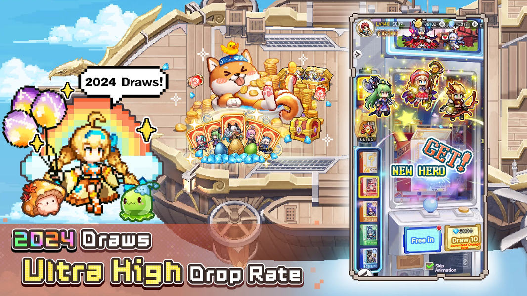 Zero to Hero- Pixel Saga（CBT） - Gameplay image of android game
