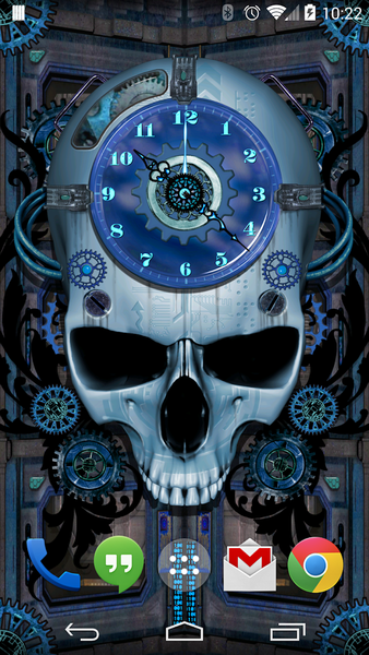 Steampunk Clock Free Wallpaper - Image screenshot of android app