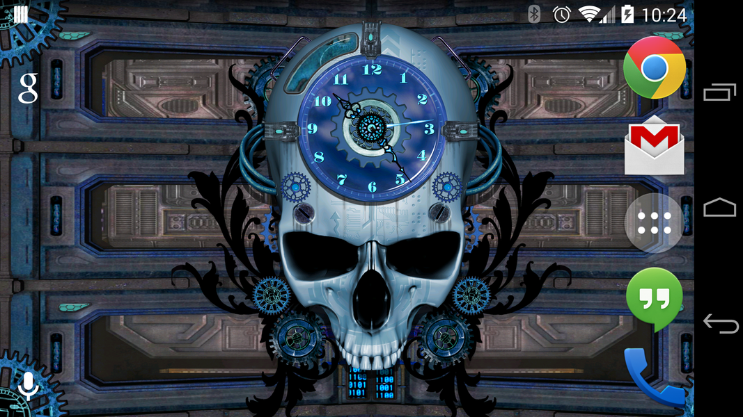 Steampunk Clock Free Wallpaper - Image screenshot of android app