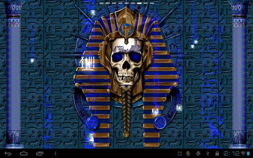 Undead Pharaoh Skull Free LWP - Image screenshot of android app