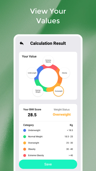 MassM BMI - عکس برنامه موبایلی اندروید