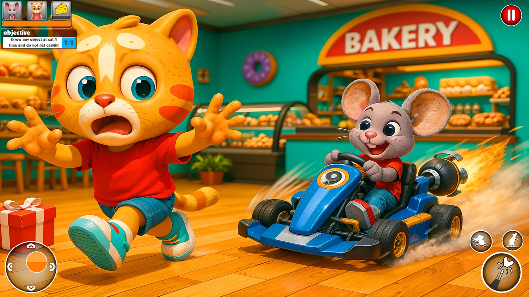 Rat vs Cat: House Chaos - Gameplay image of android game