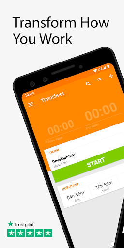 Timesheet - Time Tracker - Image screenshot of android app