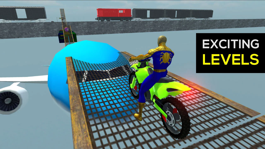 Superheroes Bike Stunt Racing - عکس بازی موبایلی اندروید