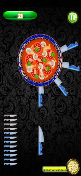 Pizza Knife Game - Throw the K - Gameplay image of android game