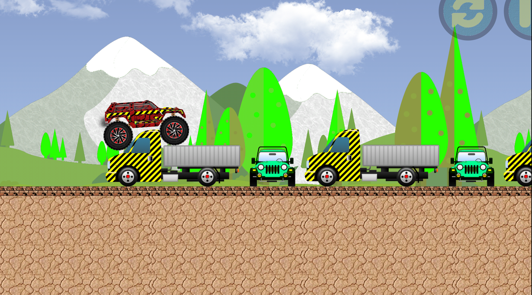 Monster Truck Games - Stunt Dr - Gameplay image of android game