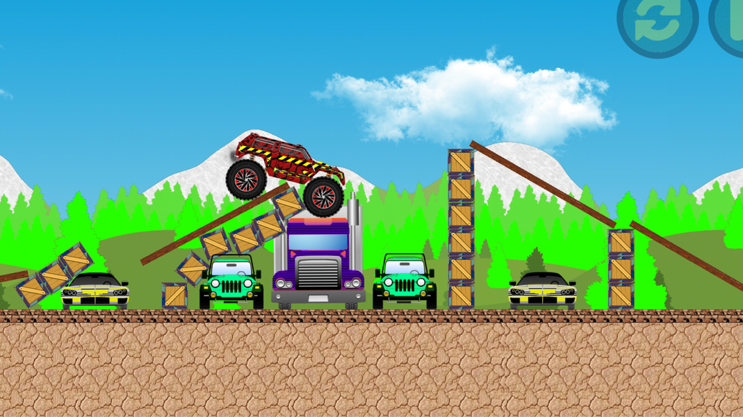 Monster Truck Games - Stunt Dr - Gameplay image of android game