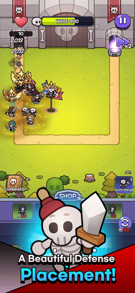Skull Defense: Skeleton Battle - عکس بازی موبایلی اندروید