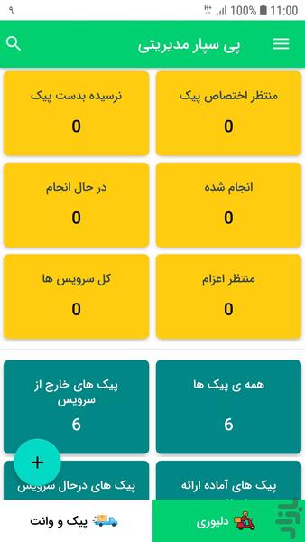 پی سپار مدیریتی - عکس برنامه موبایلی اندروید