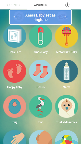Funny Baby Sounds - عکس برنامه موبایلی اندروید