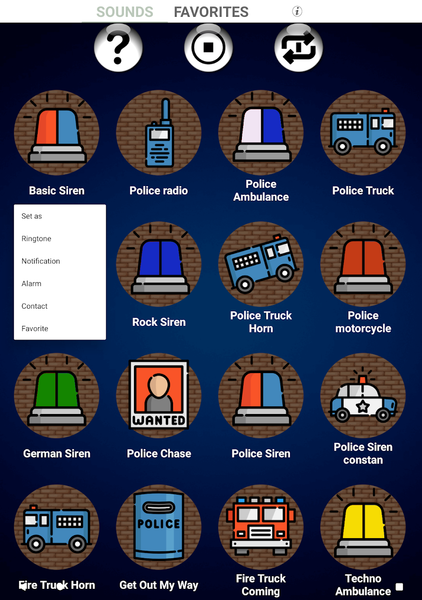 Police Sounds - عکس برنامه موبایلی اندروید