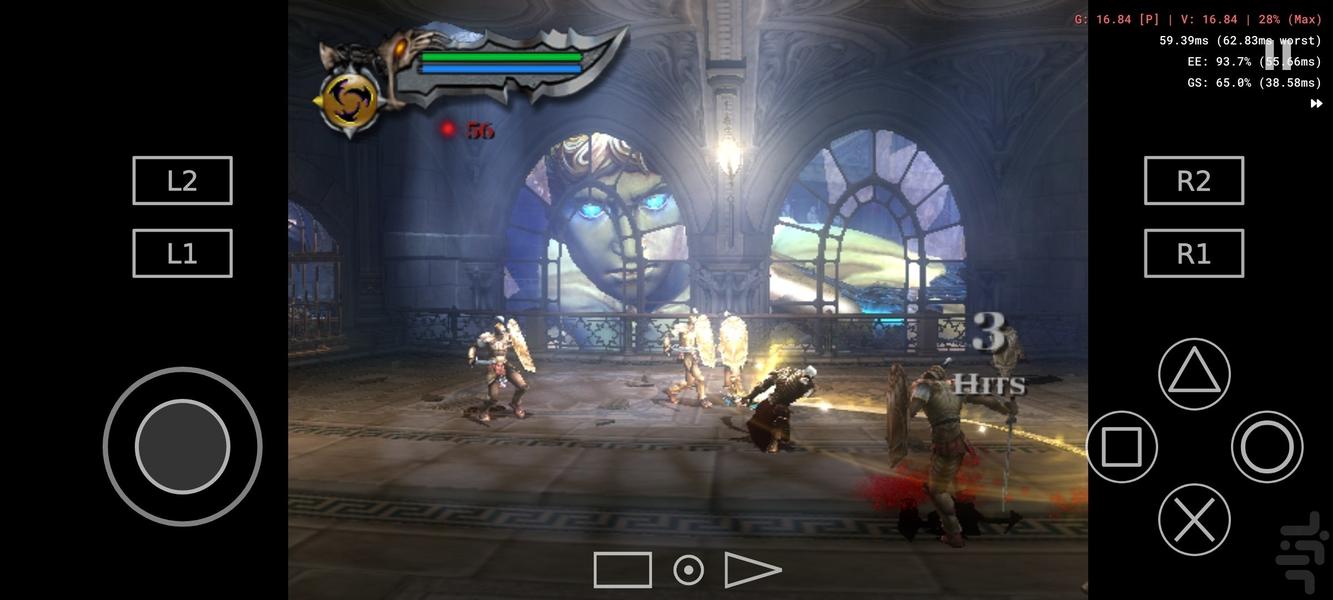 بازی خدای جنگ2 - Gameplay image of android game