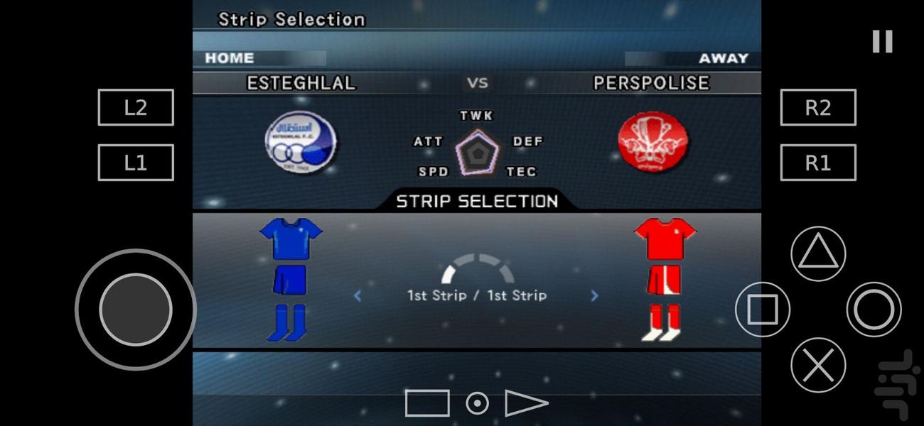 بازی لیگ برتر88-87 - Gameplay image of android game