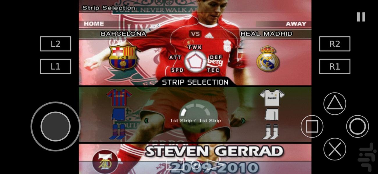 بازی پی ای اس2010-2009گزارش فارسی - Gameplay image of android game