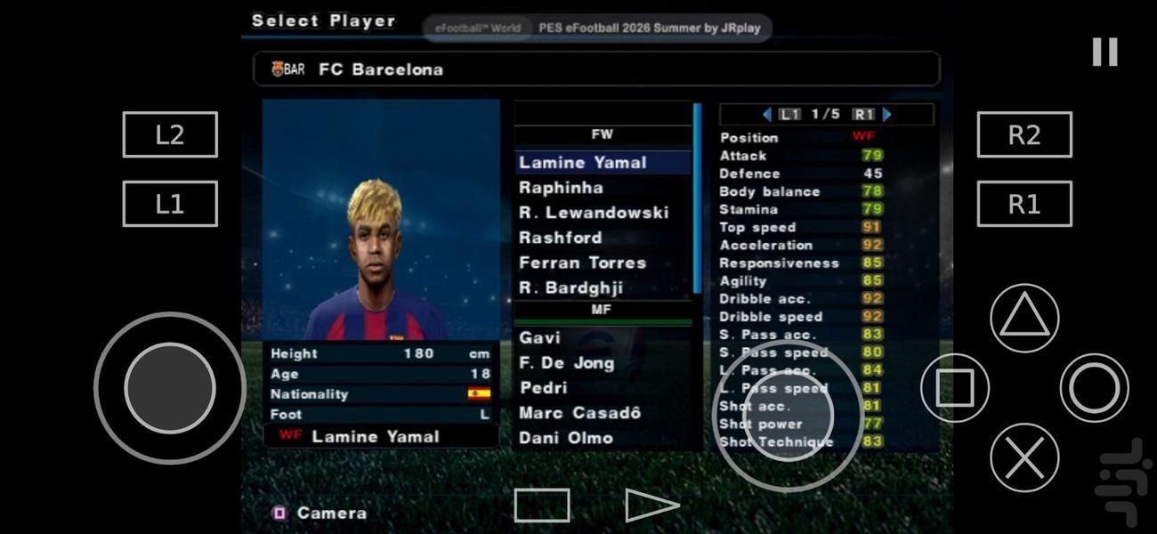 بازی فوتبال 26efootball غیر رسمی - Gameplay image of android game