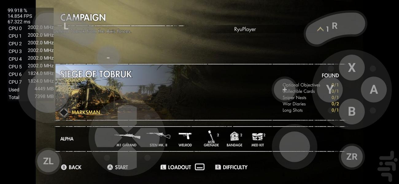 بازی اسنایپر3 - Gameplay image of android game